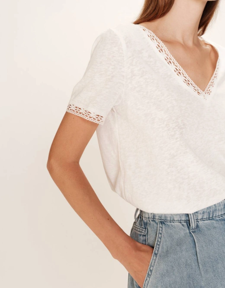 Grace & Mila Women's Rome T-Shirt Ecru