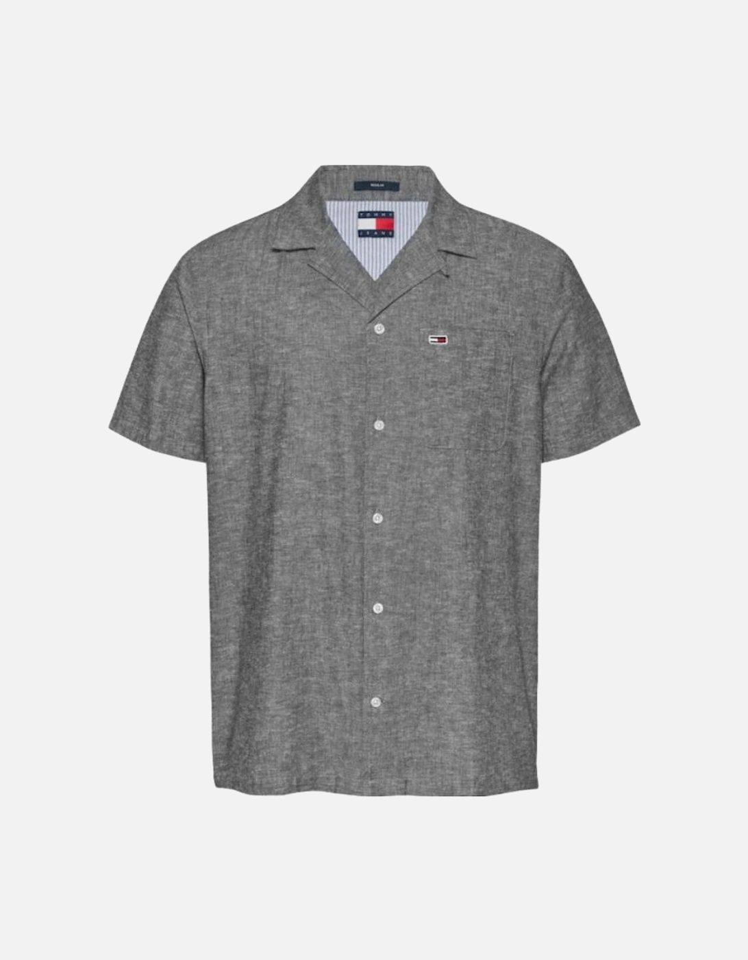 TJM Linen Blend Camp SS Shirt - Dark Night Navy, 4 of 3