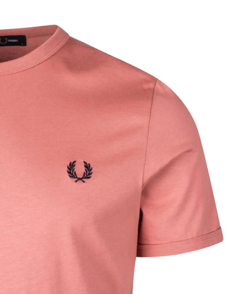 Ringer T-Shirt - Putty Pink