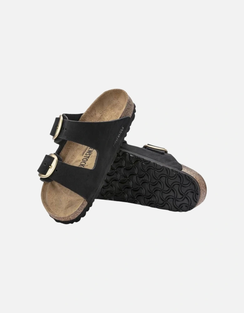 Big Buckle Nubuck Leather - Black