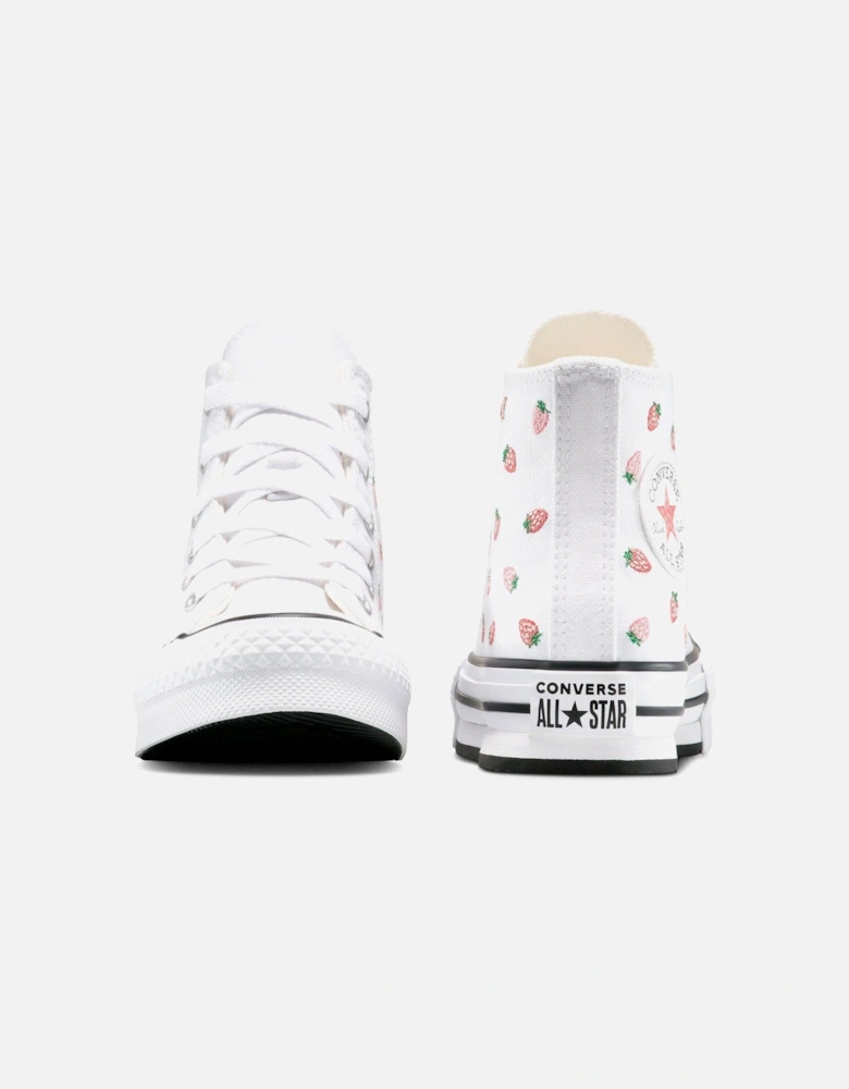 Junior Hi Trainers - White/Soft Red/Watermelon Pink