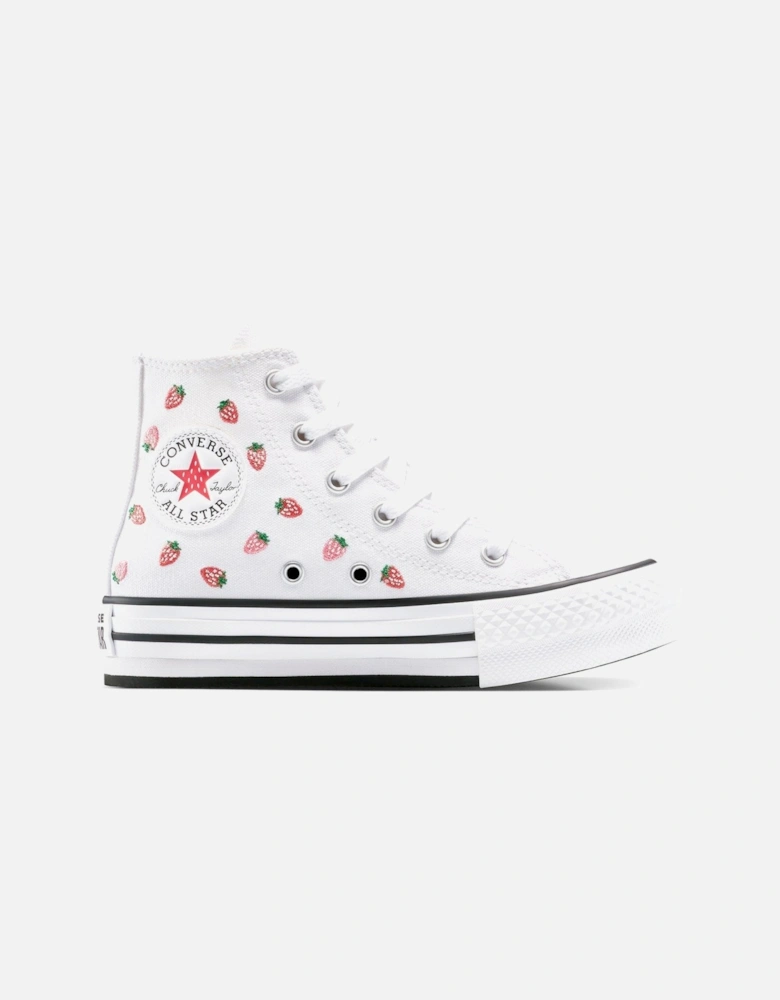 Junior Hi Trainers - White/Soft Red/Watermelon Pink