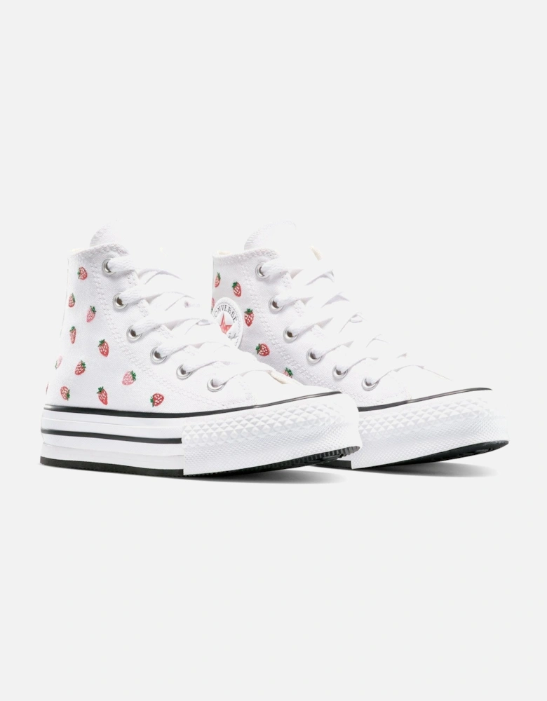 Junior Hi Trainers - White/Soft Red/Watermelon Pink