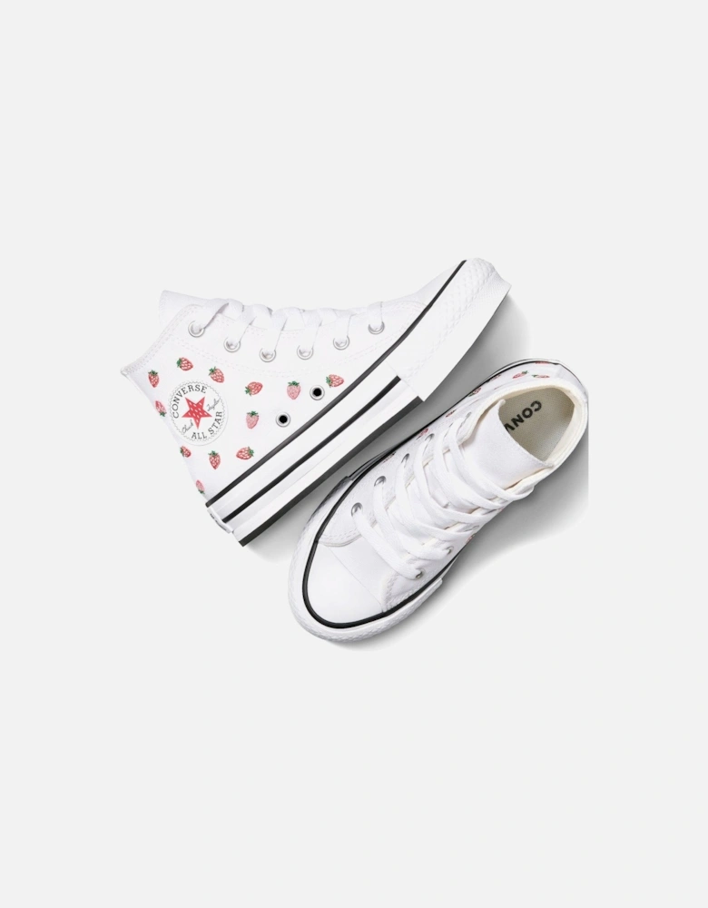 Junior Hi Trainers - White/Soft Red/Watermelon Pink