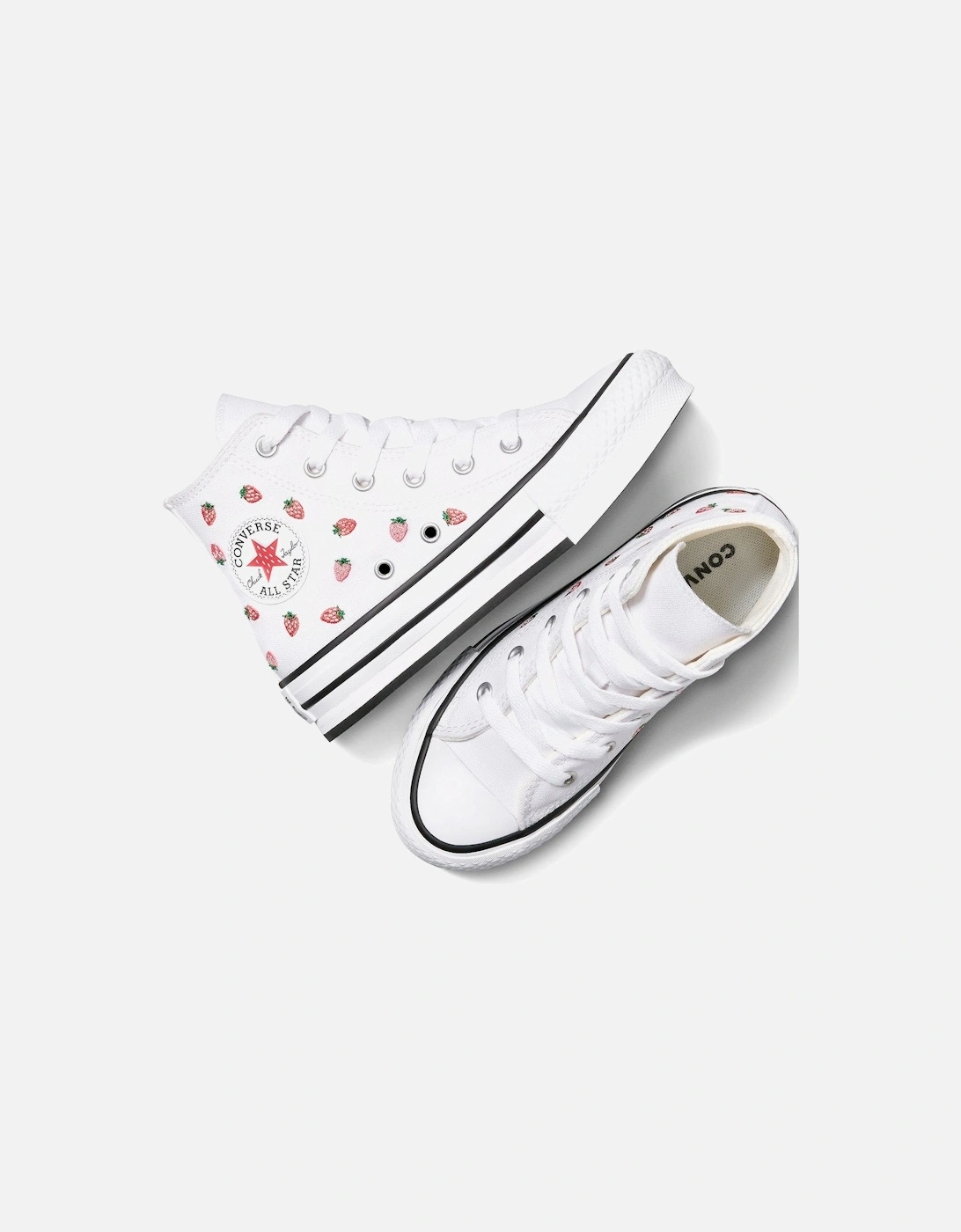 Junior Hi Trainers - White/Soft Red/Watermelon Pink