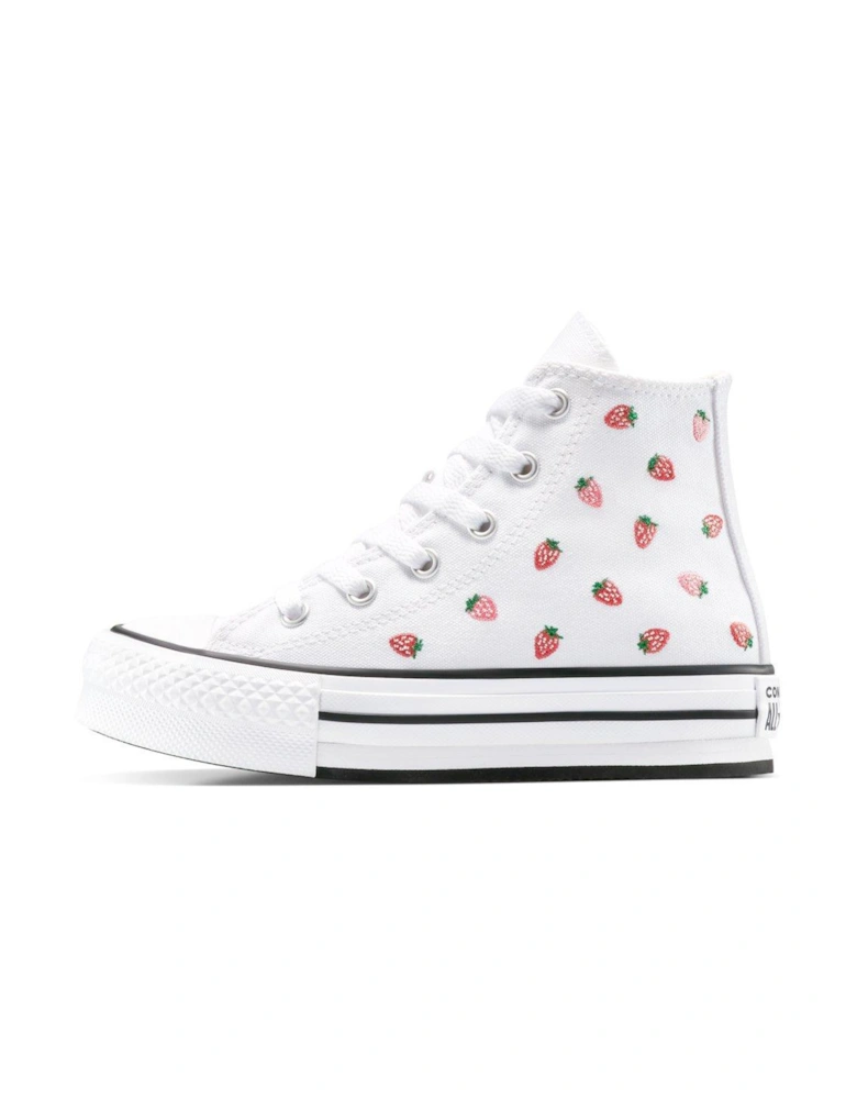 Junior Hi Trainers - White/Soft Red/Watermelon Pink