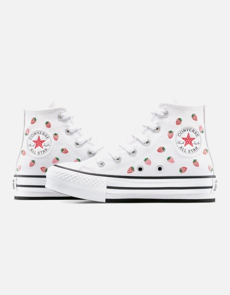 Junior Hi Trainers - White/Soft Red/Watermelon Pink