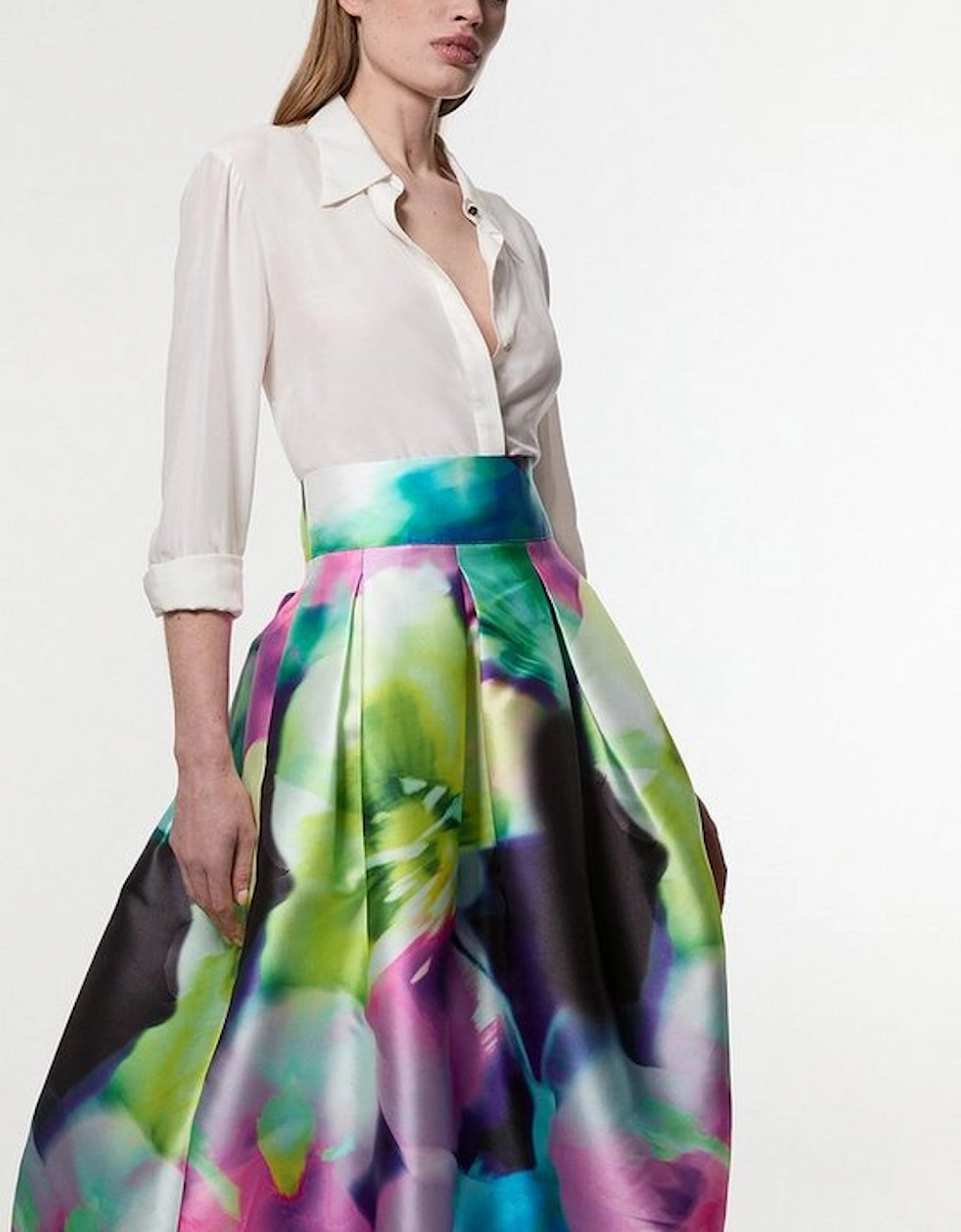 Floral Twill Woven Prom Skirt, 5 of 4