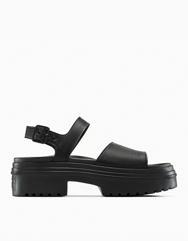 CHUCK TAYLOR ALL STAR LUGGED HEEL SANDAL - BLACK