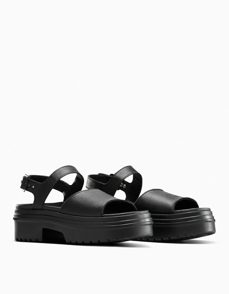 CHUCK TAYLOR ALL STAR LUGGED HEEL SANDAL - BLACK