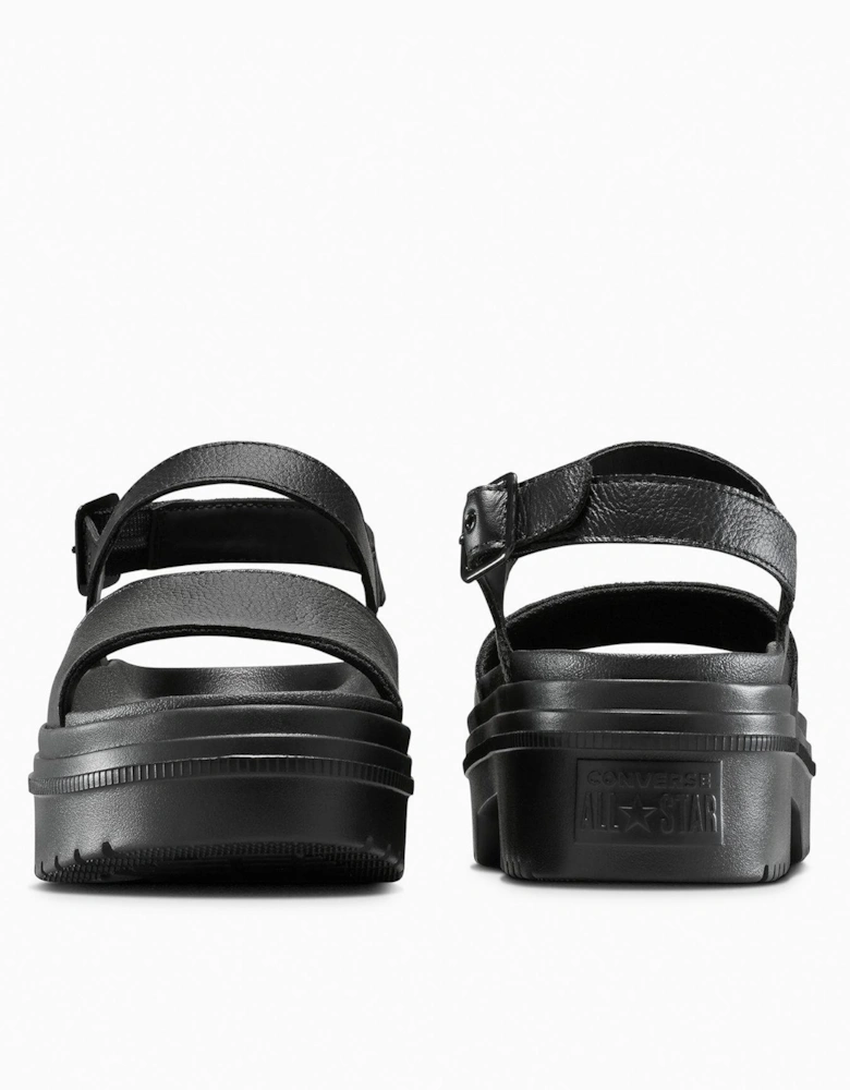 CHUCK TAYLOR ALL STAR LUGGED HEEL SANDAL - BLACK