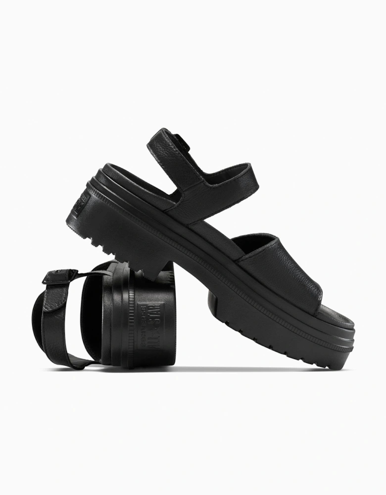 CHUCK TAYLOR ALL STAR LUGGED HEEL SANDAL - BLACK