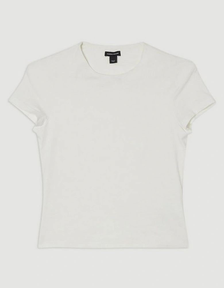 Stretch Cotton Short Sleeve Jersey Tshirt