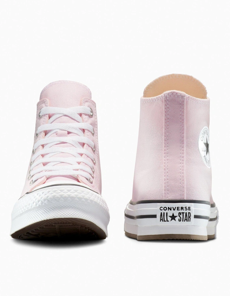 Junior Eva Lift Hi Trainers - Sugar Berry/White/Natural Ivor