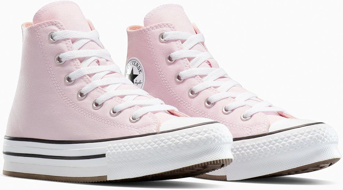 Junior Eva Lift Hi Trainers - Sugar Berry/White/Natural Ivor