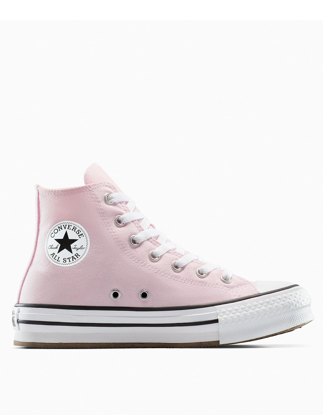 Junior Eva Lift Hi Trainers - Sugar Berry/White/Natural Ivor, 8 of 7