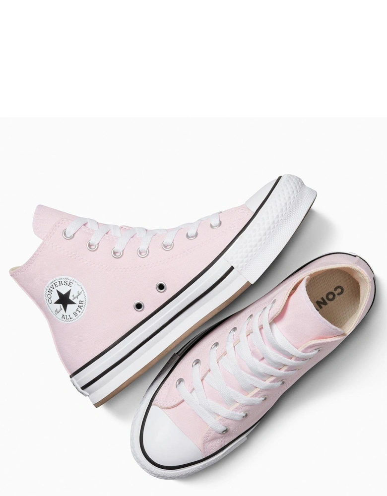 Junior Eva Lift Hi Trainers - Sugar Berry/White/Natural Ivor