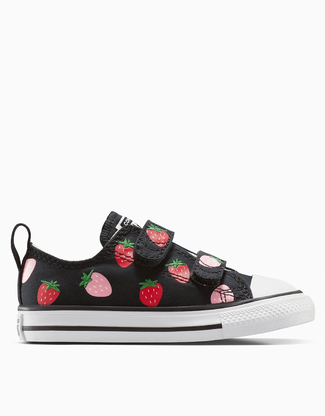 Toddler Ox Trainers - Black/Soft Red/Watermelon Pink, 8 of 7