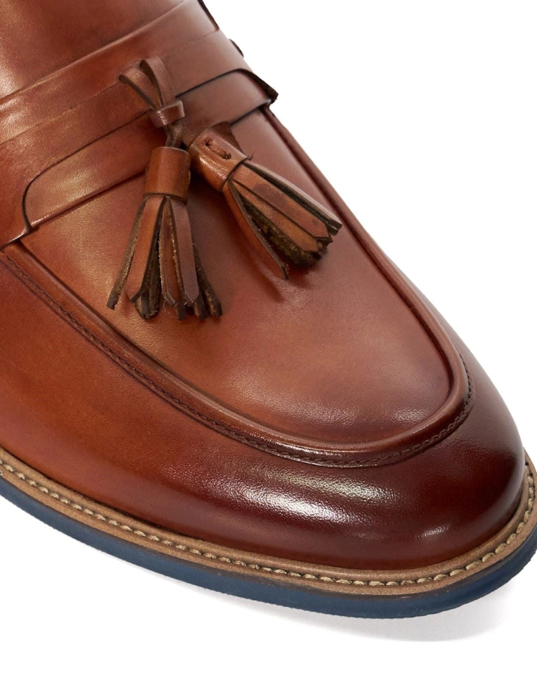 Dune Simley Leather Men's Tan Loafers