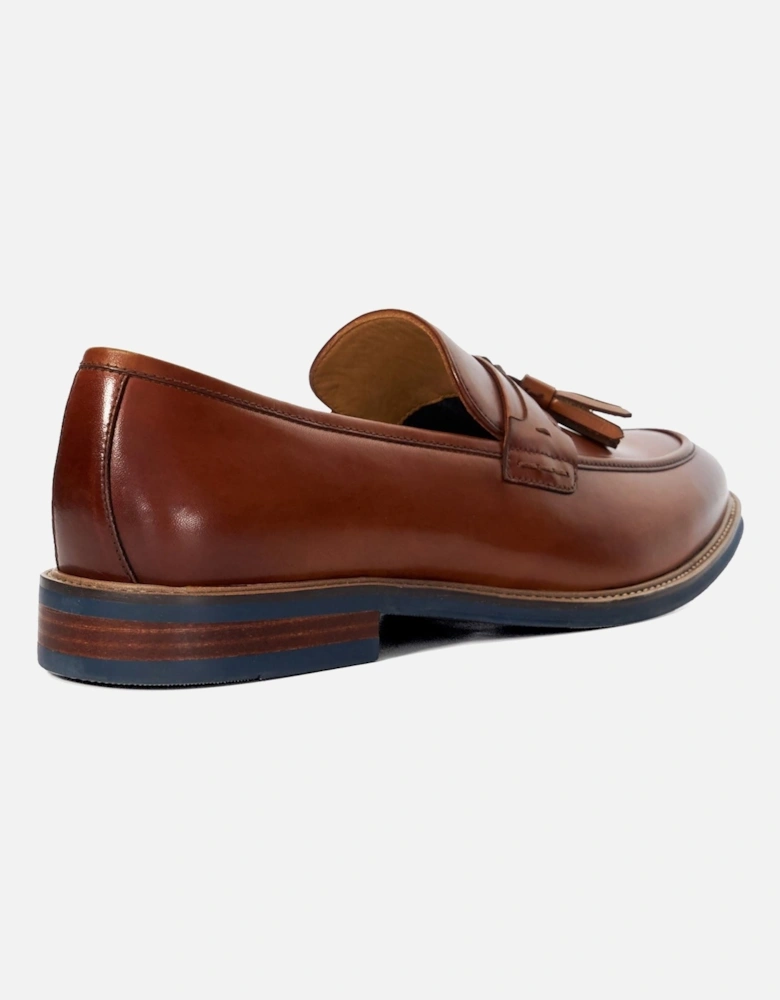 Dune Simley Leather Men's Tan Loafers