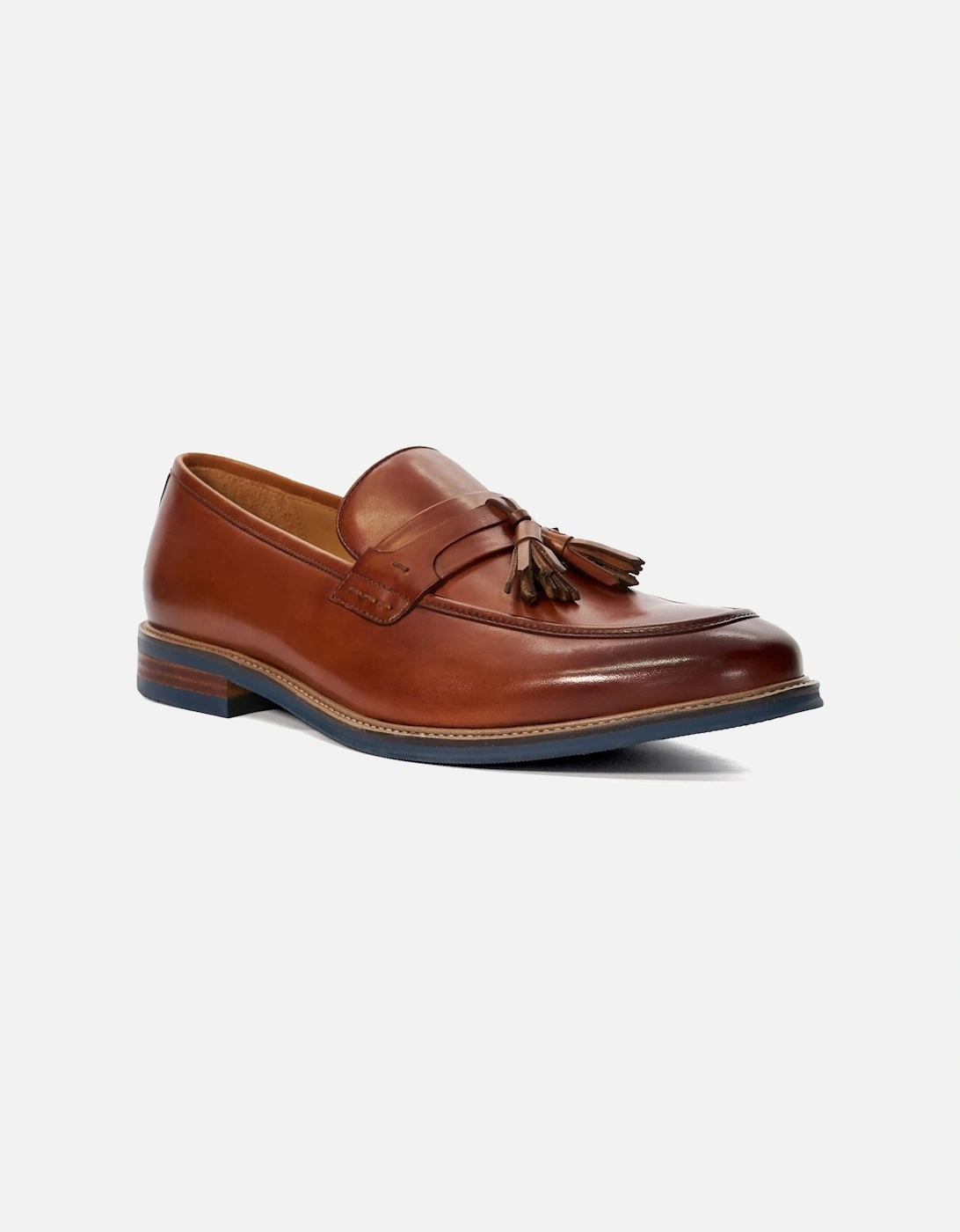 Dune Simley Leather Men's Tan Loafers, 6 of 5
