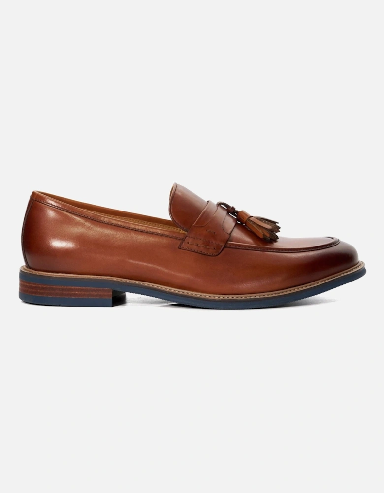 Dune Simley Leather Men's Tan Loafers