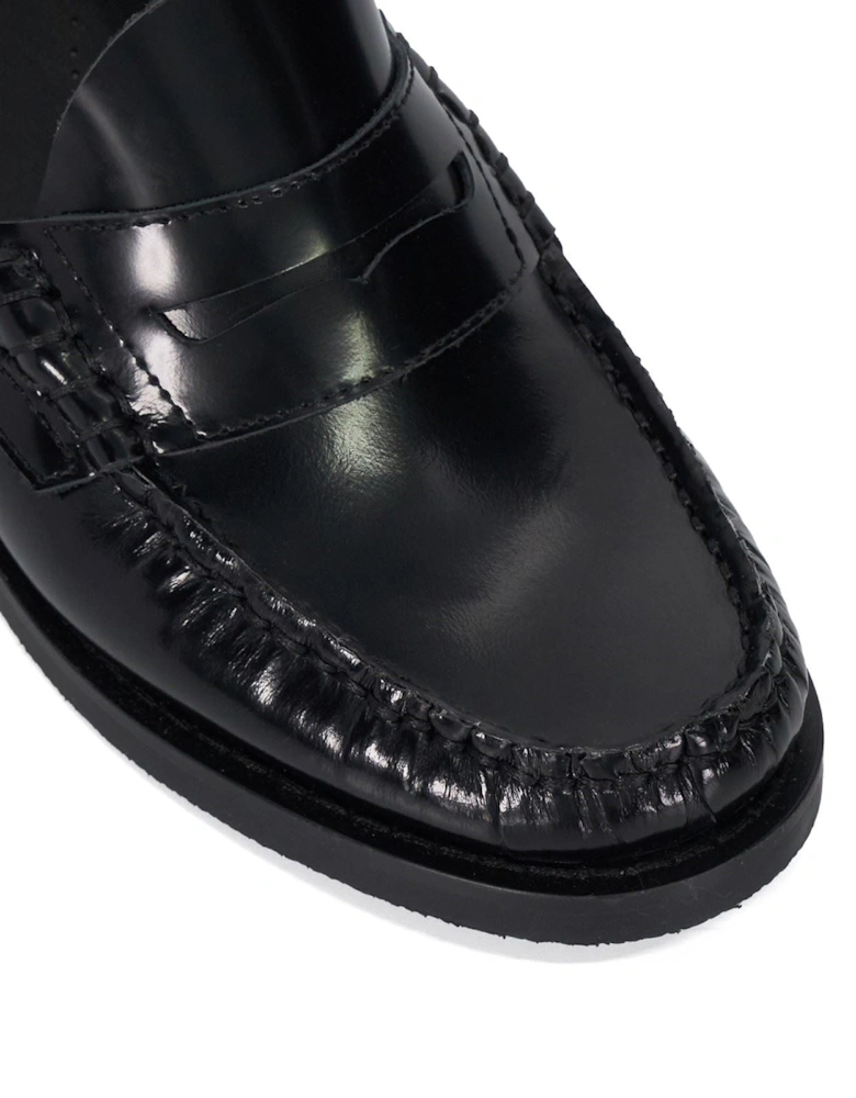 Dune Ginni Leather Women's Black Shoes