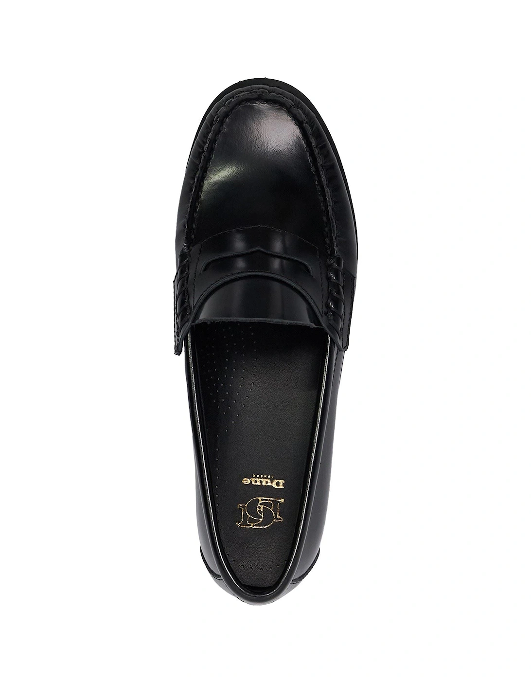 Dune Ginni Leather Women's Black Shoes