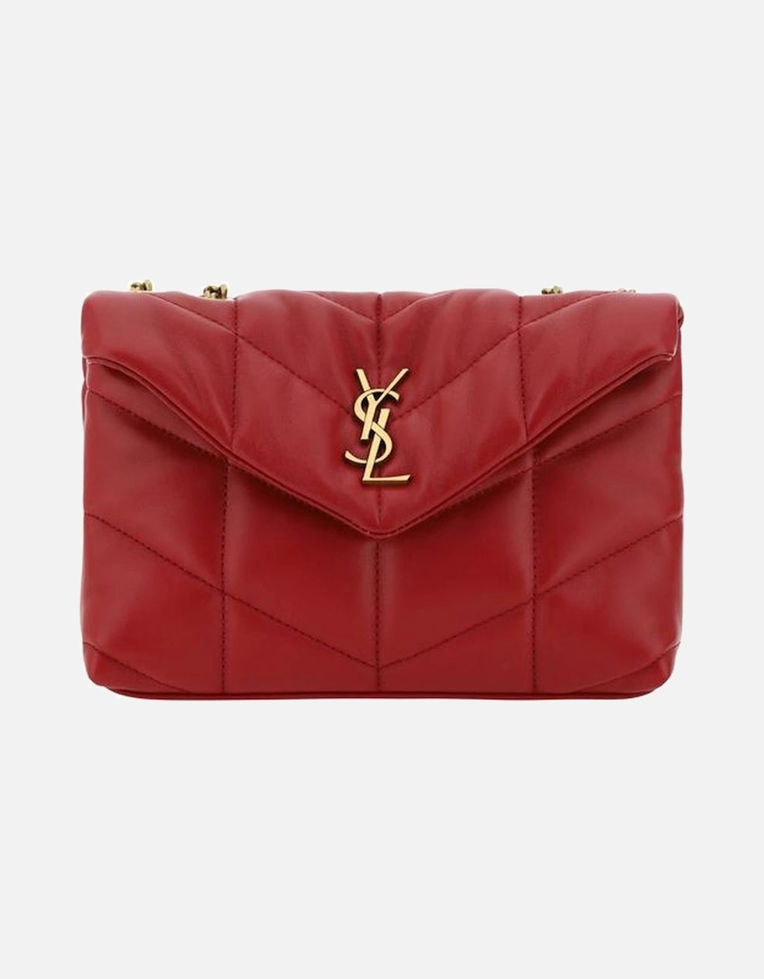 Lambskin Puffer Toy Shoulder Bag with Chain Strap Women - Red, 5 of 4