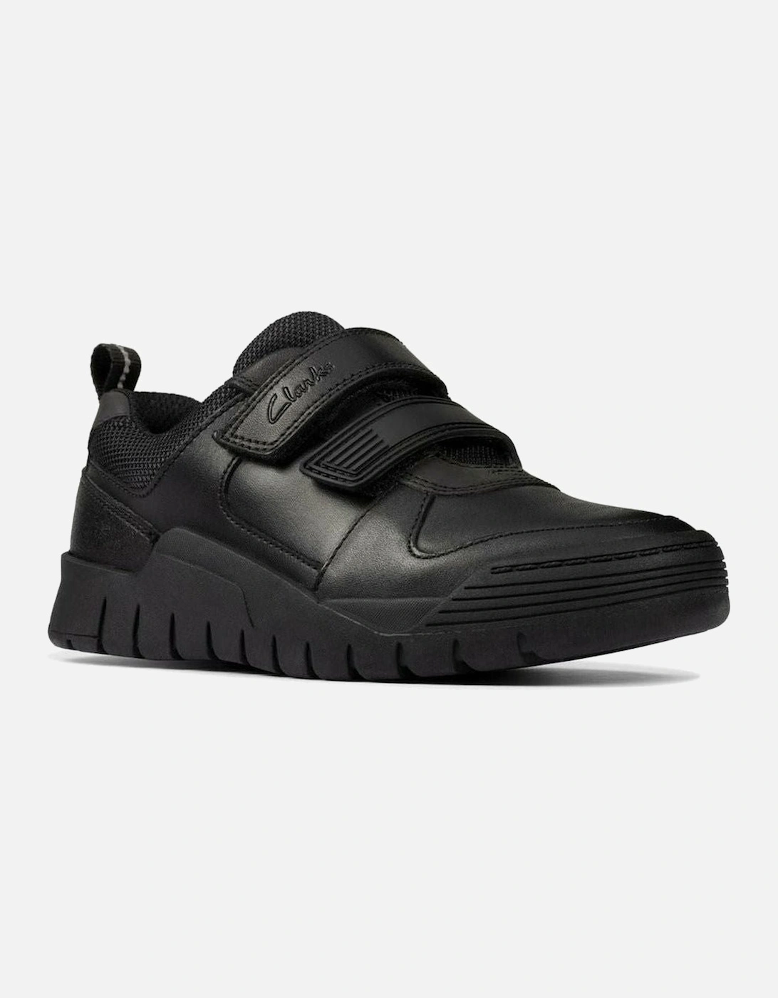Clarks Boys Black 'S Scooter Speed Toddler - Size: 7/H Extra Wide Kids