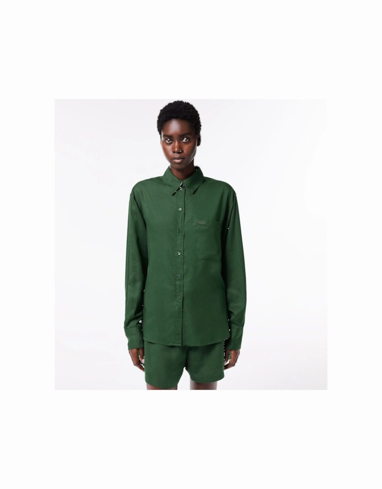 Flowing Oversized Lyocell Shirt