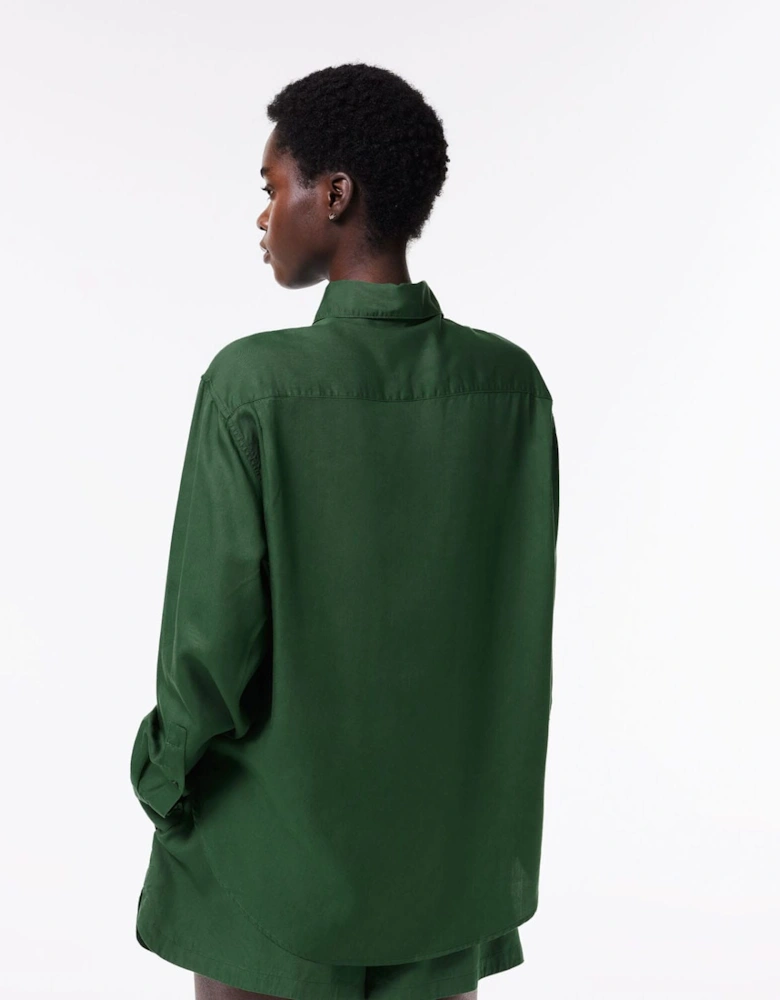 Flowing Oversized Lyocell Shirt