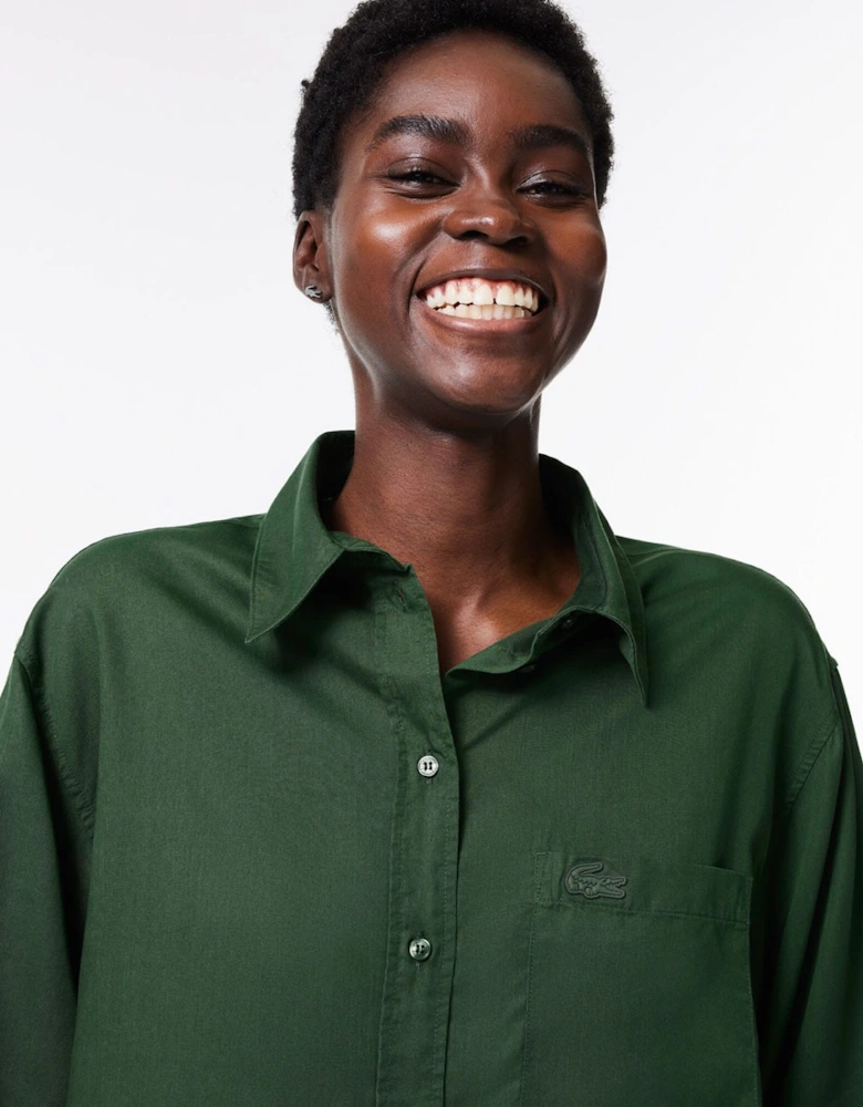 Flowing Oversized Lyocell Shirt
