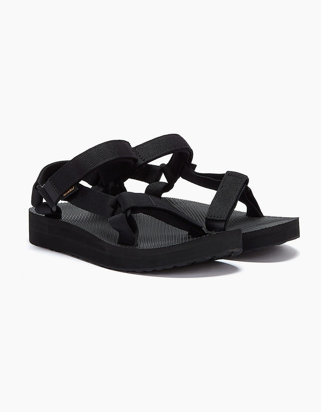 Women's Teva Midform Universal Womens Black / Black Sandals - Size: 5