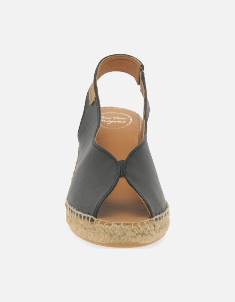 Laila Womens Wedge Heel Espadrille Sandals