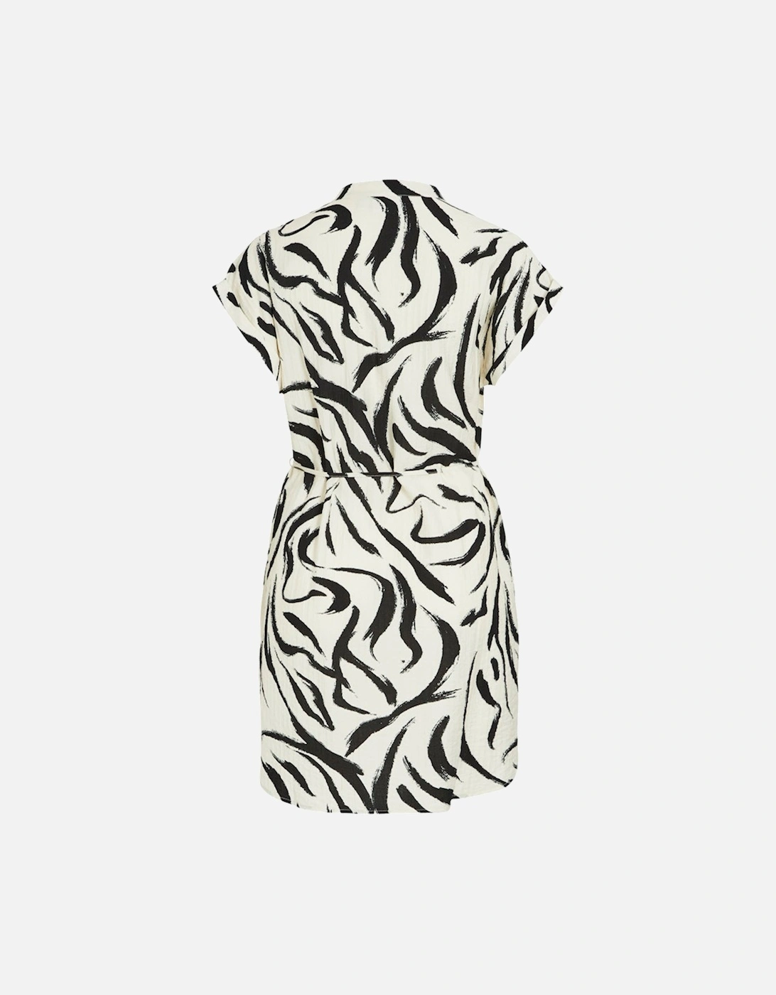 Clo Short Sleeve Short Dress Birch Marble Swirl