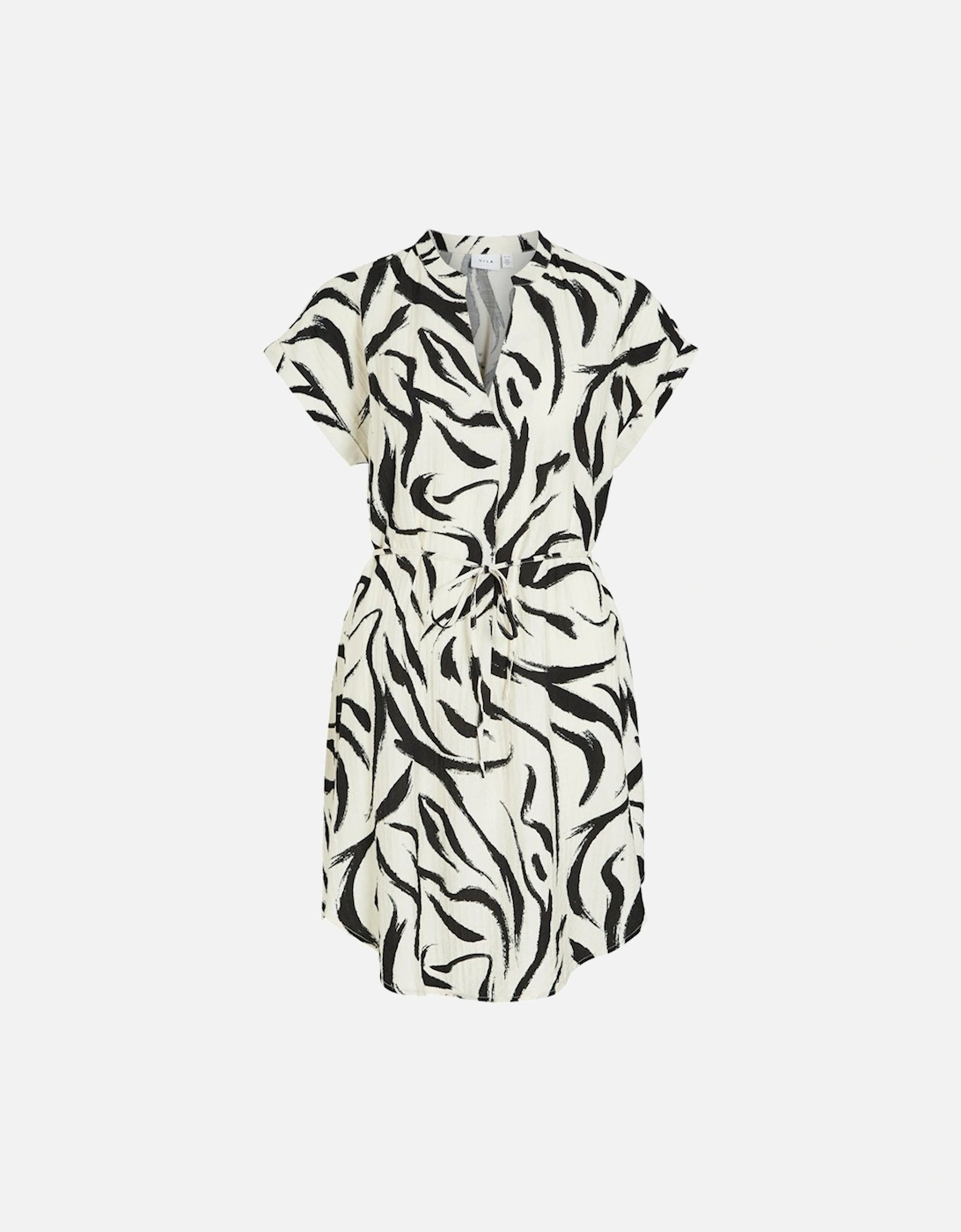 Clo Short Sleeve Short Dress Birch Marble Swirl