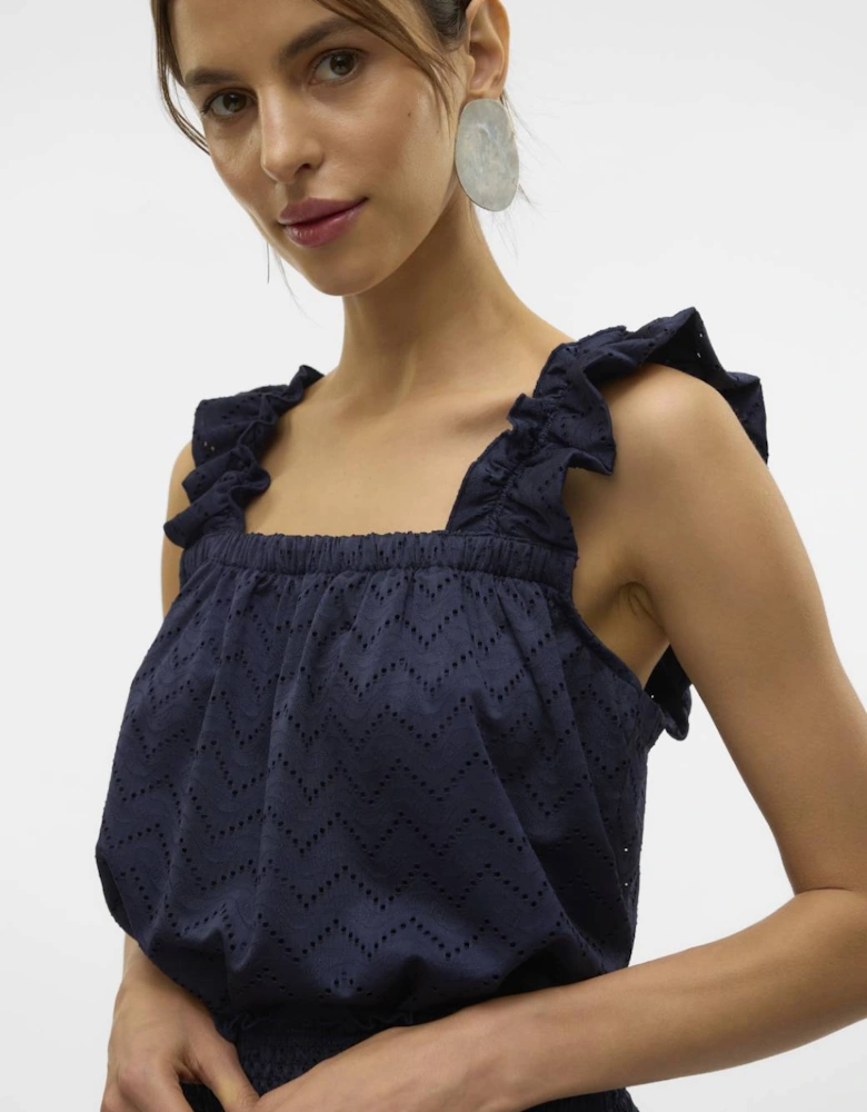 Thas Singlet Top Navy Blazer