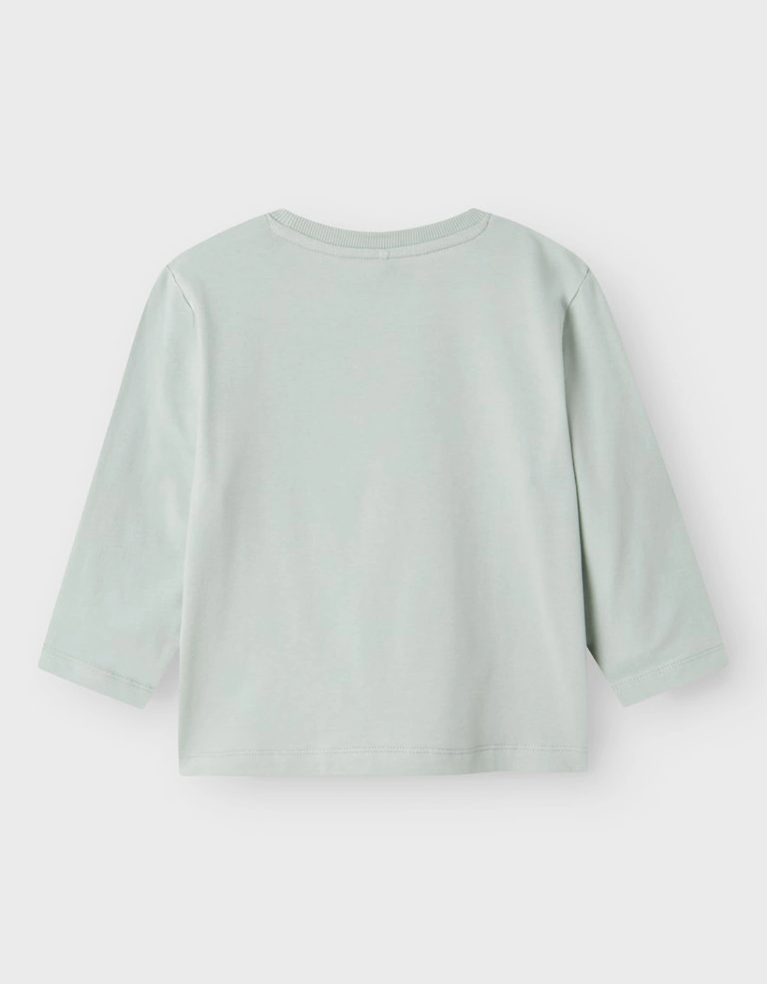 Mini Boy's Hako Long Sleeve Box Top Aqua Grey