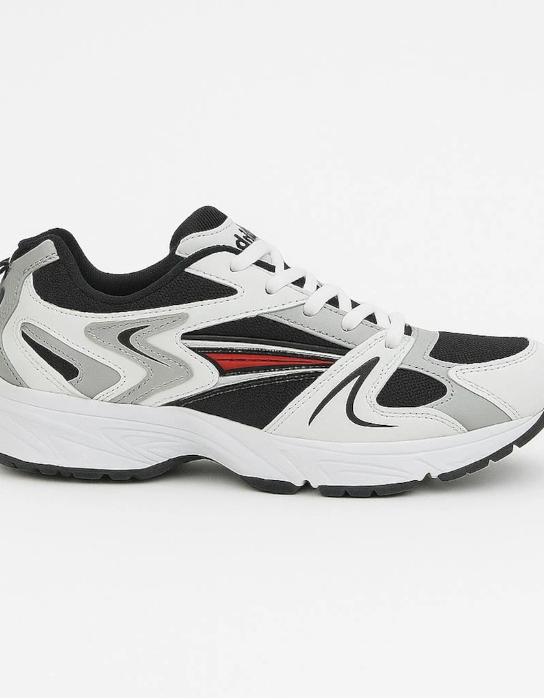 VENUS III Mens Jogging Trainers White/Grey/Navy Blue