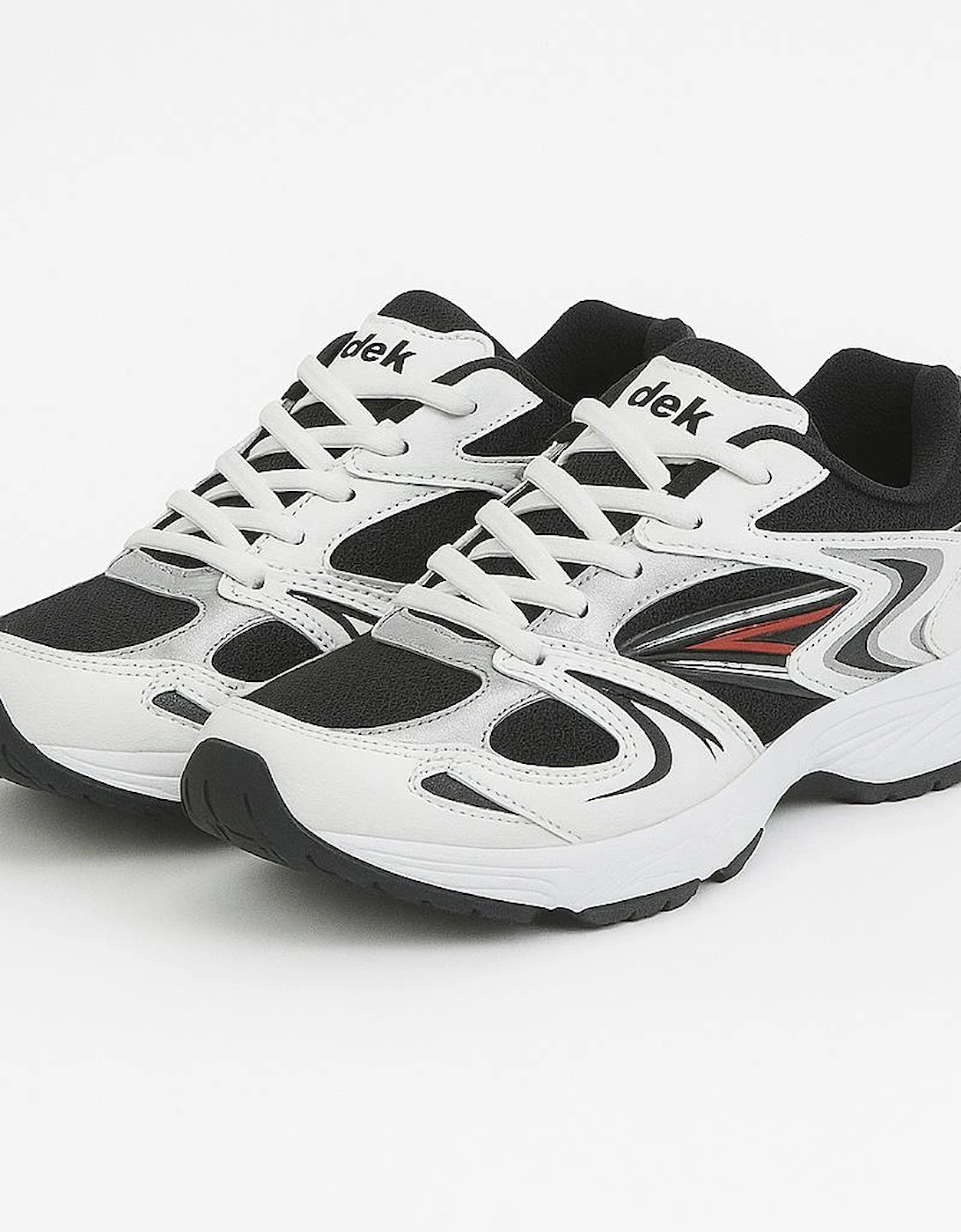VENUS III Mens Jogging Trainers White/Grey/Navy Blue