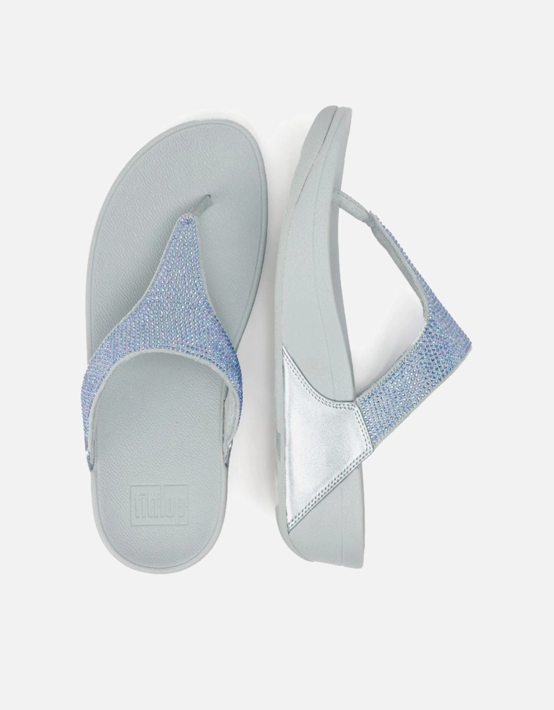 Lulu Crystal Women's Quiet Blue Sandals