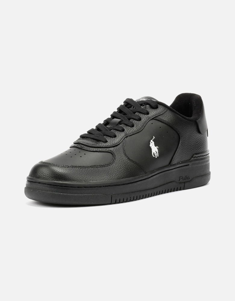 Masters Court Leather Men's Black/White Trainers