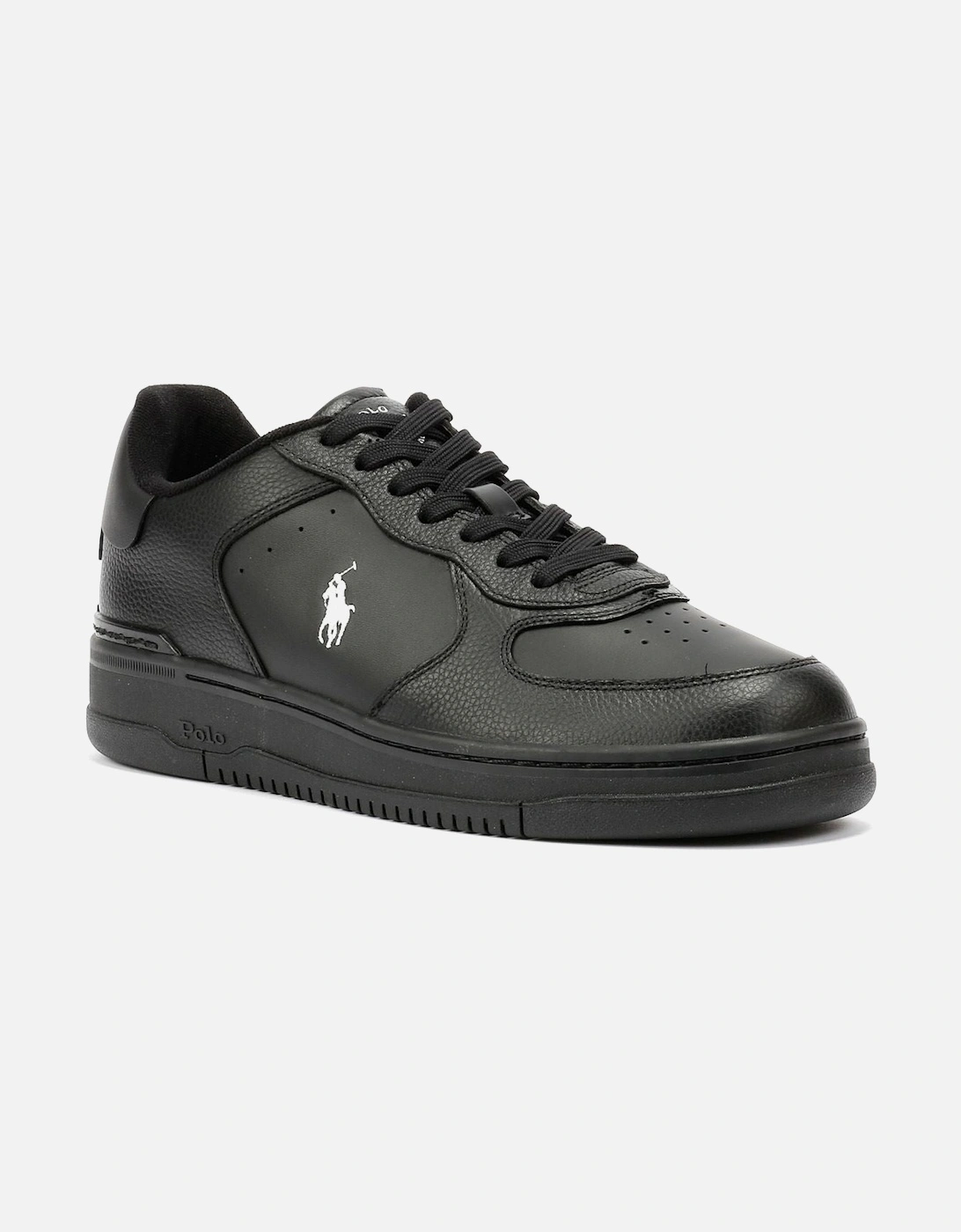 Masters Court Leather Men's Black/White Trainers