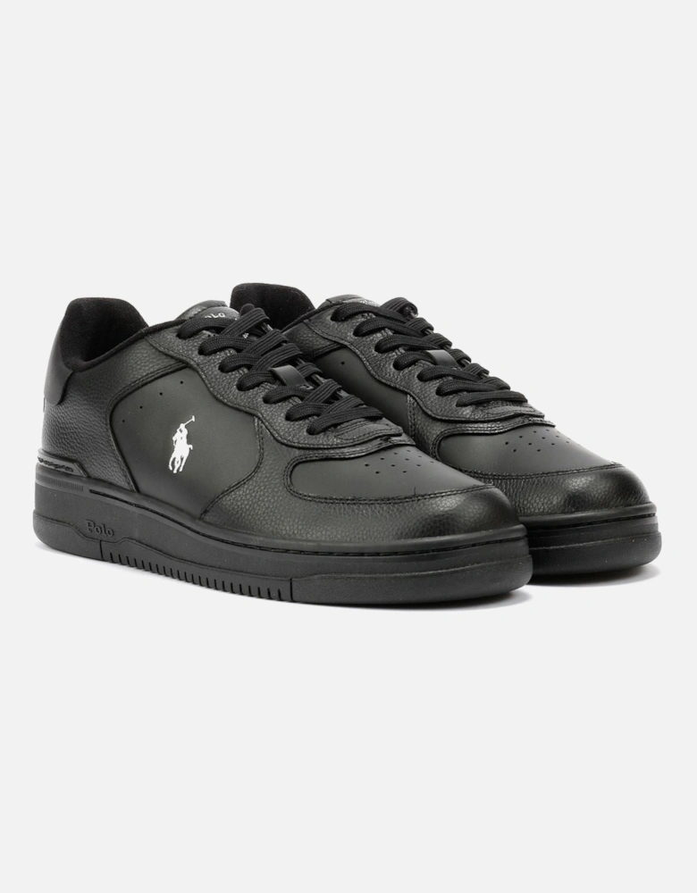 Masters Court Leather Men's Black/White Trainers