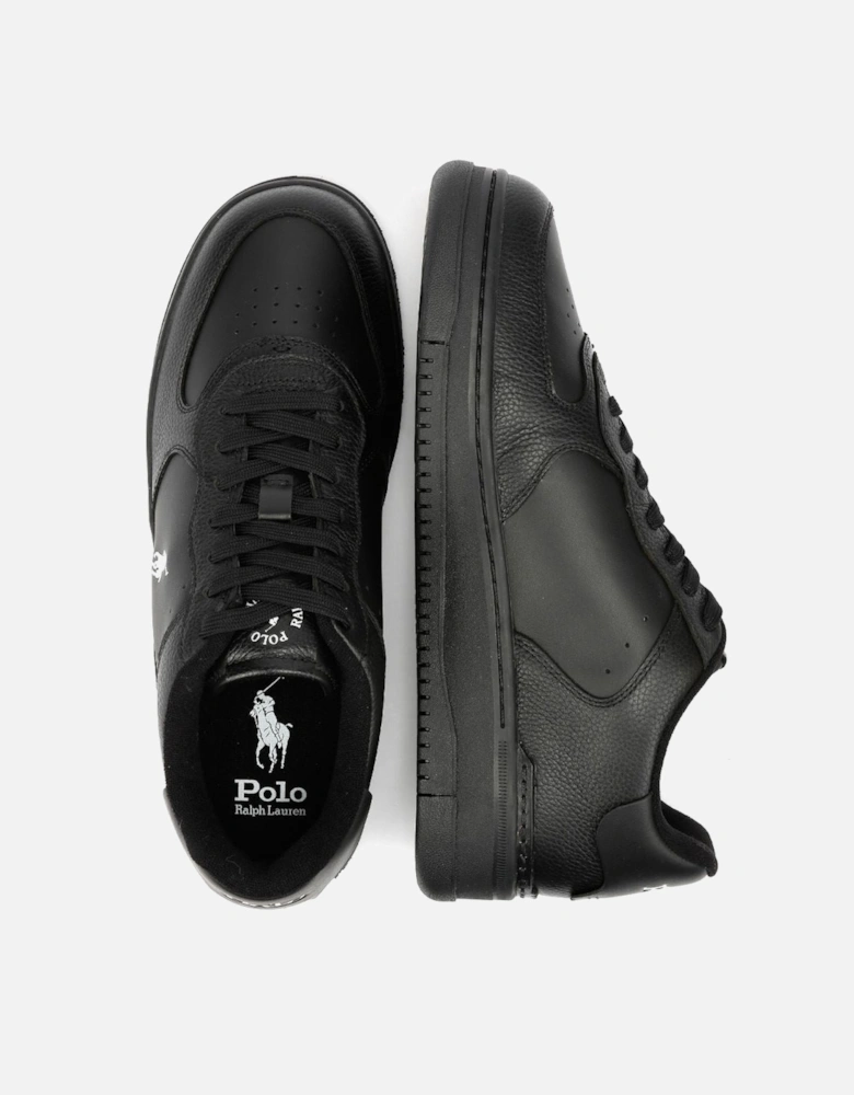 Masters Court Leather Men's Black/White Trainers