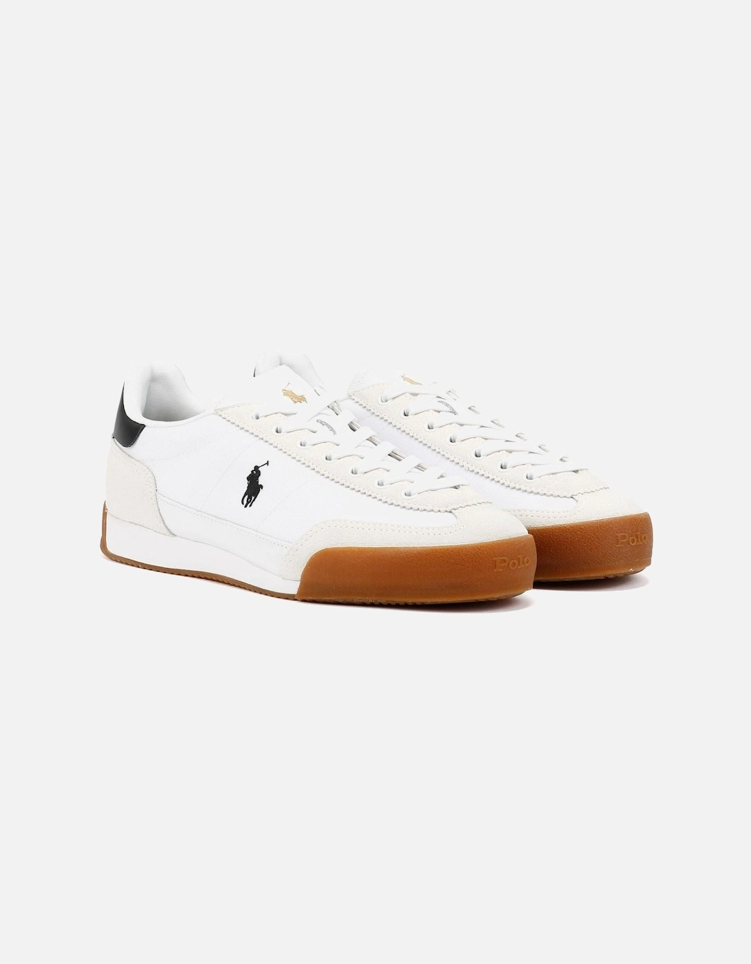 Hester Men's White/Black Trainers, 9 of 8