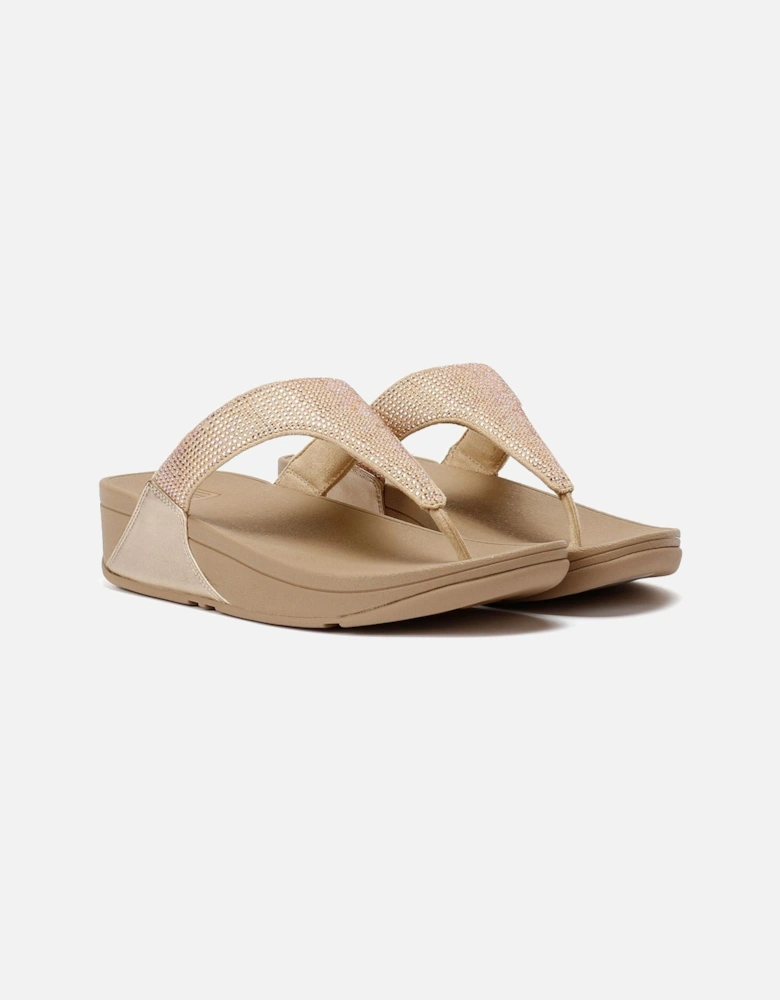 Lulu Crystal Women's Latte Beige Sandals