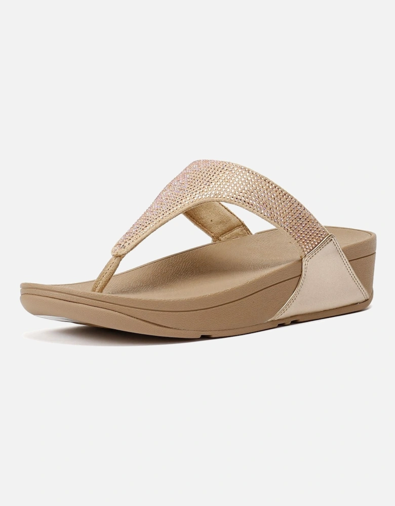 Lulu Crystal Women's Latte Beige Sandals