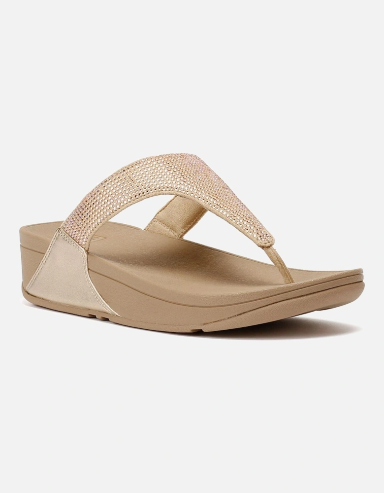 Lulu Crystal Women's Latte Beige Sandals
